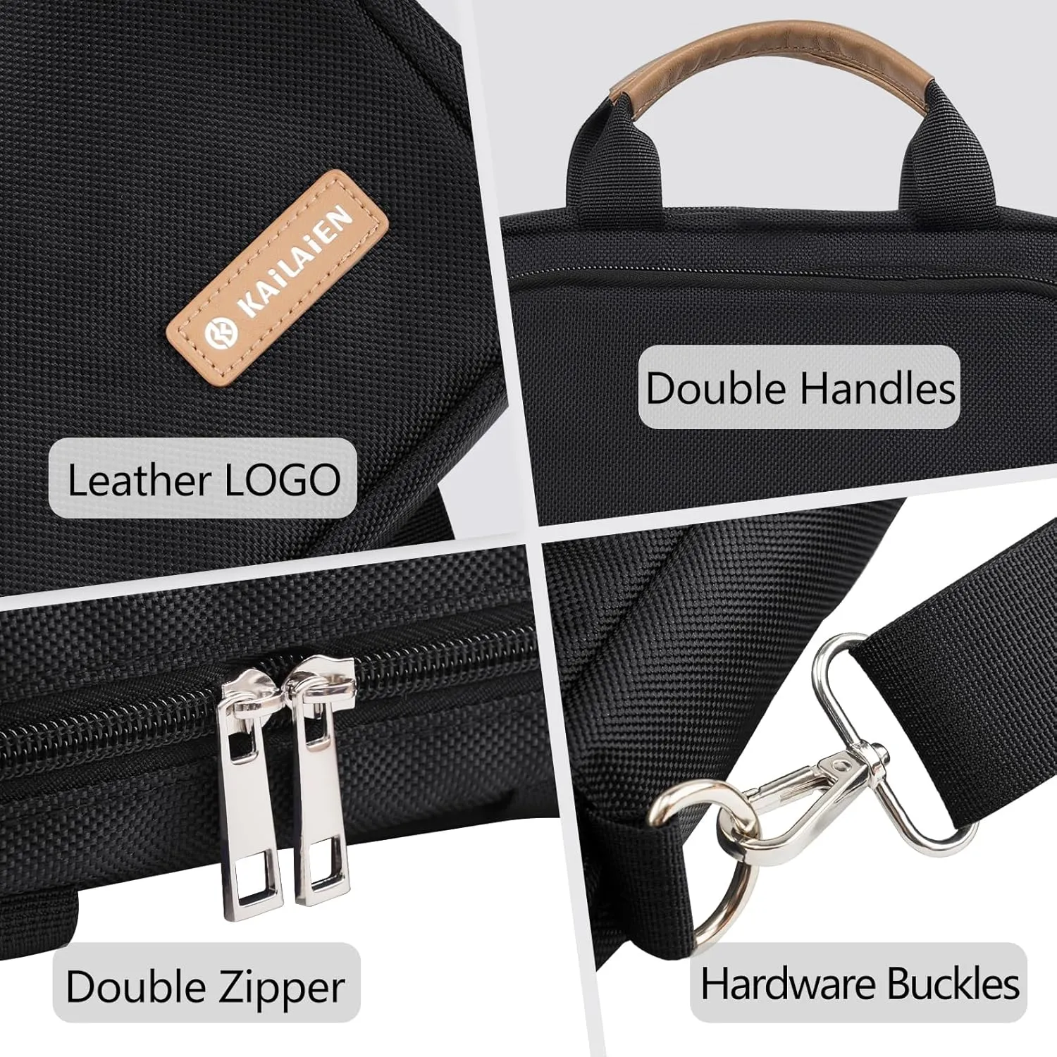 10-13 Inch Tablet Sleeve Bag, Ipad Bag for 13 In/11 in New iPad Pro M4 & 13 in Air M2 2024,iPad Pro 12.9 M2&M1,Ipad 10.9,Galaxy Tab S8 /S9  12.4,with Removable Shoulder Strap(Black)
