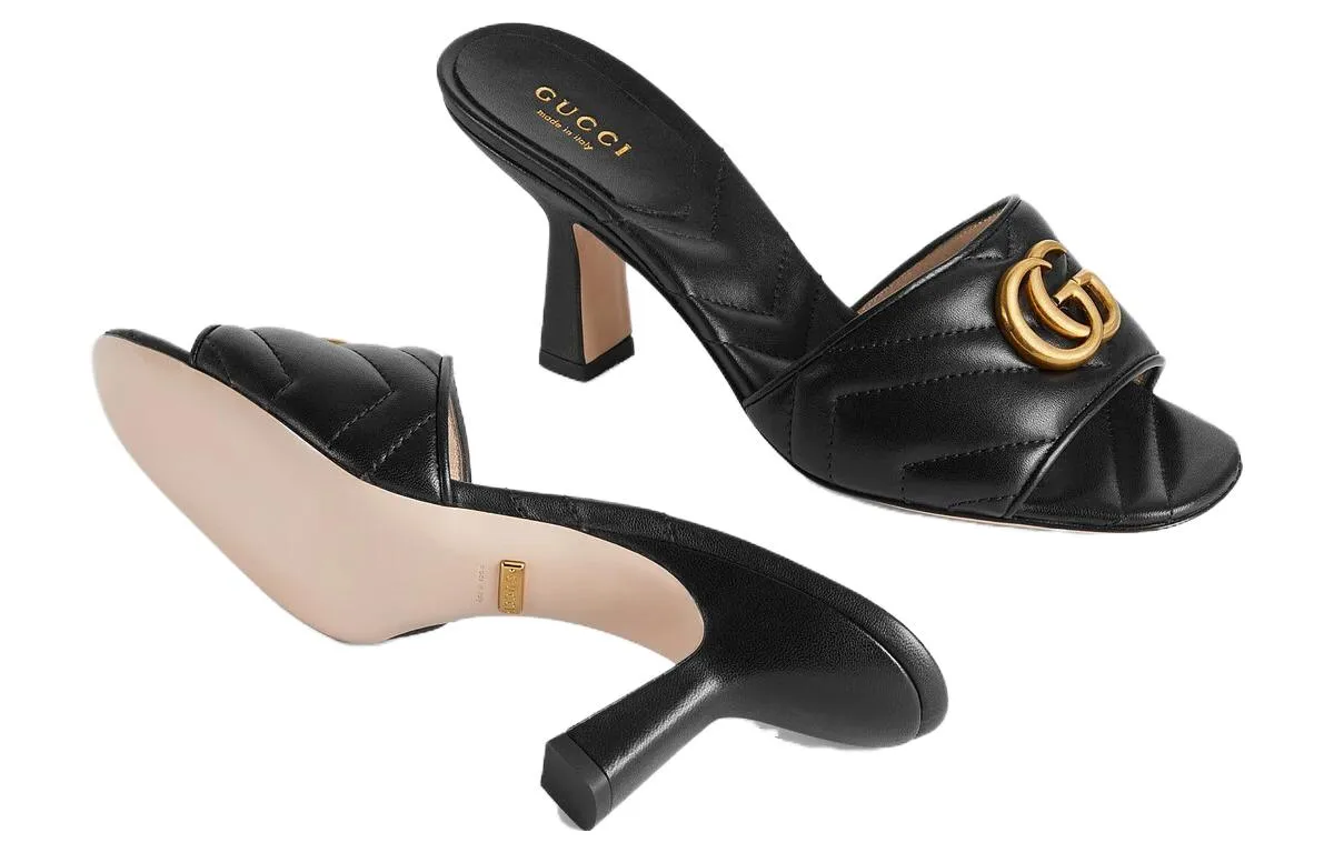 674839 BKO00 1000 BLACK GUCCI WOMEN SANDAL