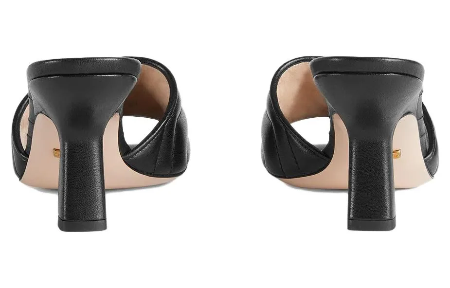 674839 BKO00 1000 BLACK GUCCI WOMEN SANDAL