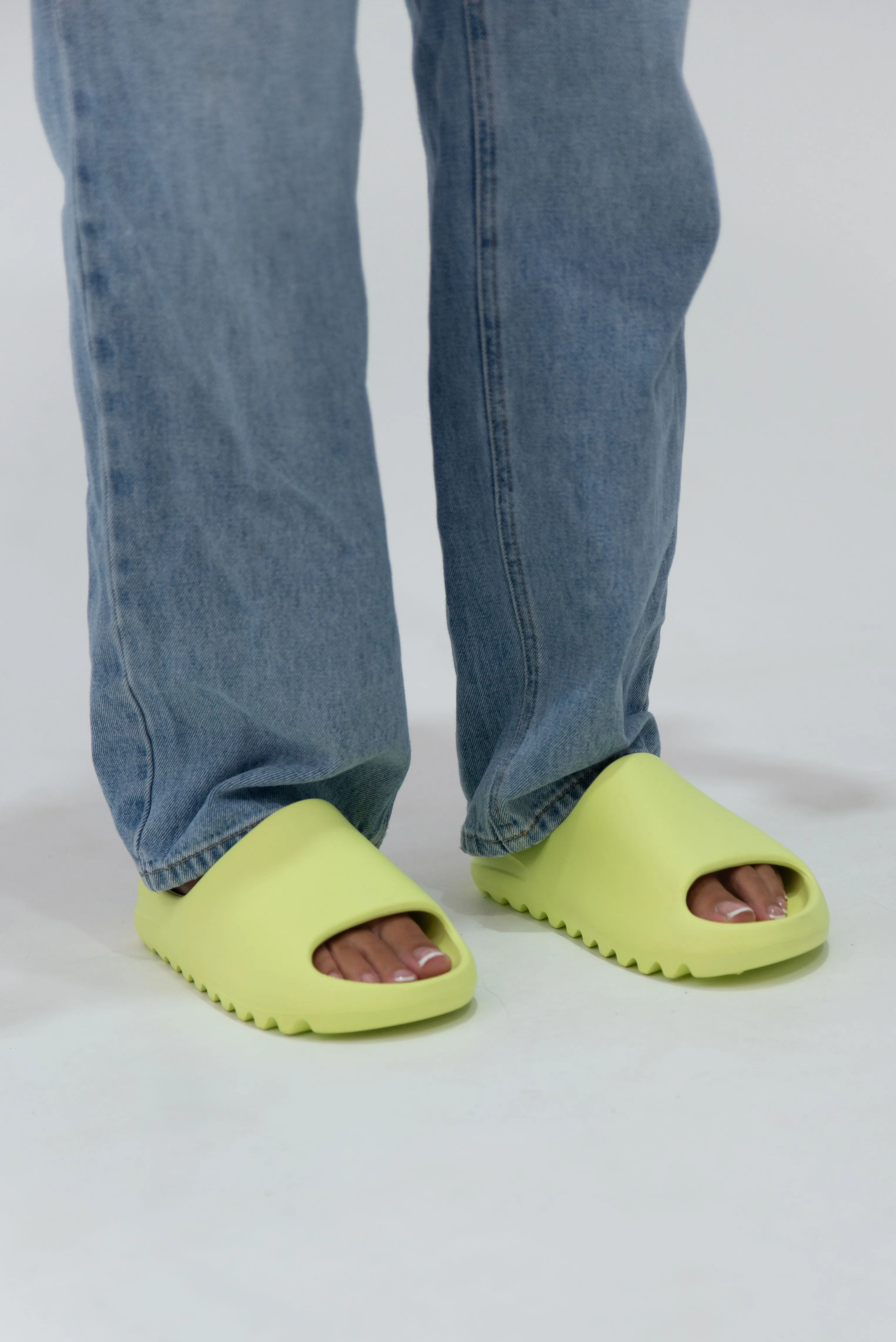 Adidas Yeezy Slide Sneakers - 'Glow Green'
