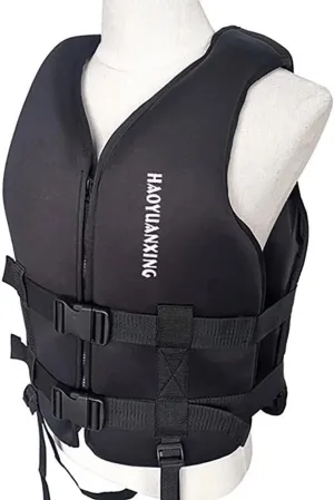 Adult Kayak Vest High Buoyancy Swim Vest Women's Men's Adjustable Safety Jacket, for Outdoor Swimming, Boating, Fishing, Surfing Pool, Beach, Boating, Lake, and More Water Sports