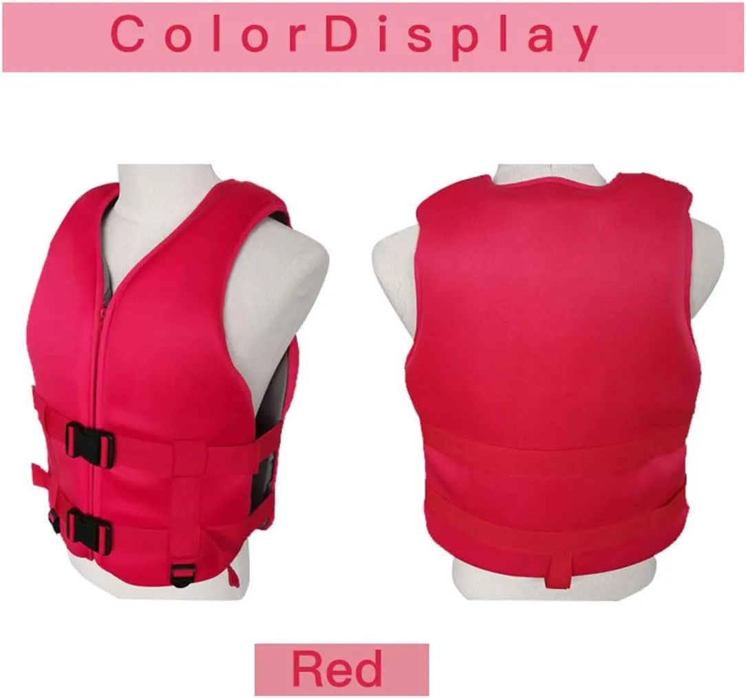 Adult Kayak Vest High Buoyancy Swim Vest Women's Men's Adjustable Safety Jacket Swimming Fishing