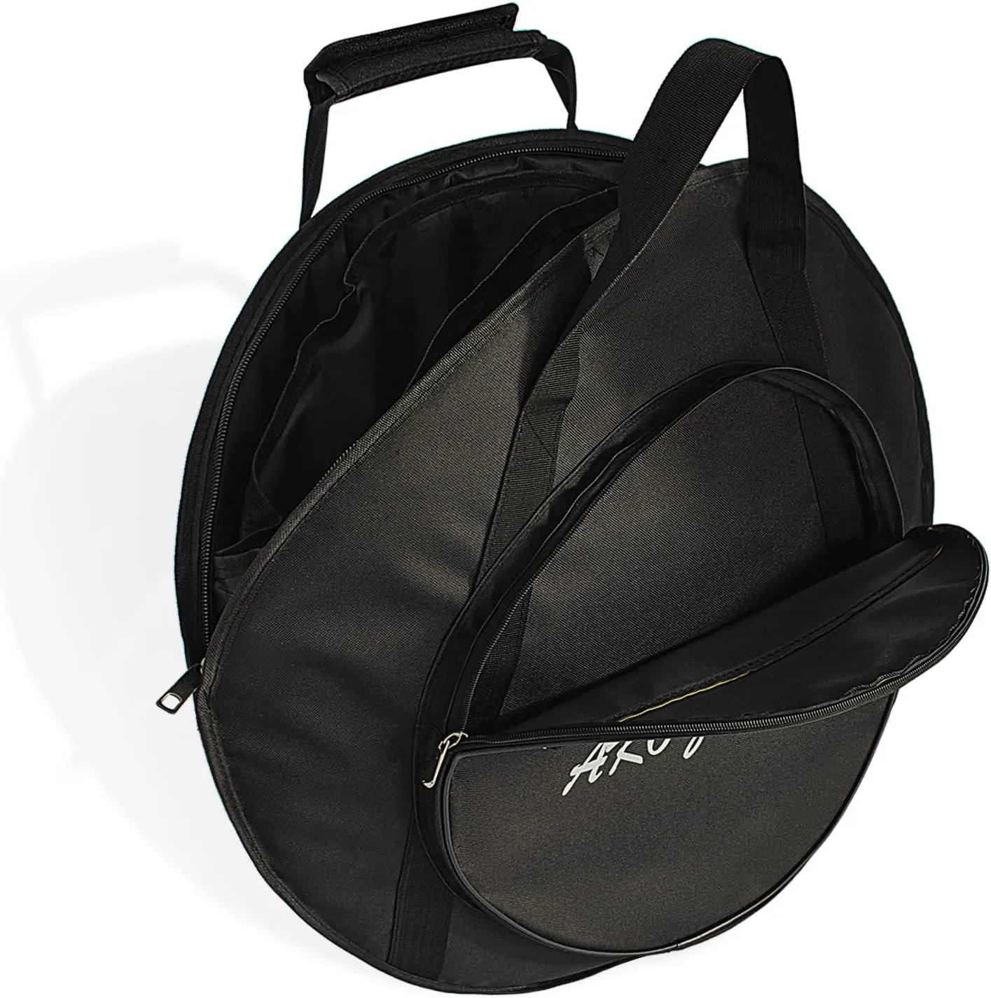 AKOZLIN 22" Cymbal Gig Bag with Carry Handle,5mm thick Padded cotton for perfect protection, Great for Dust-proof and waterproof Storage