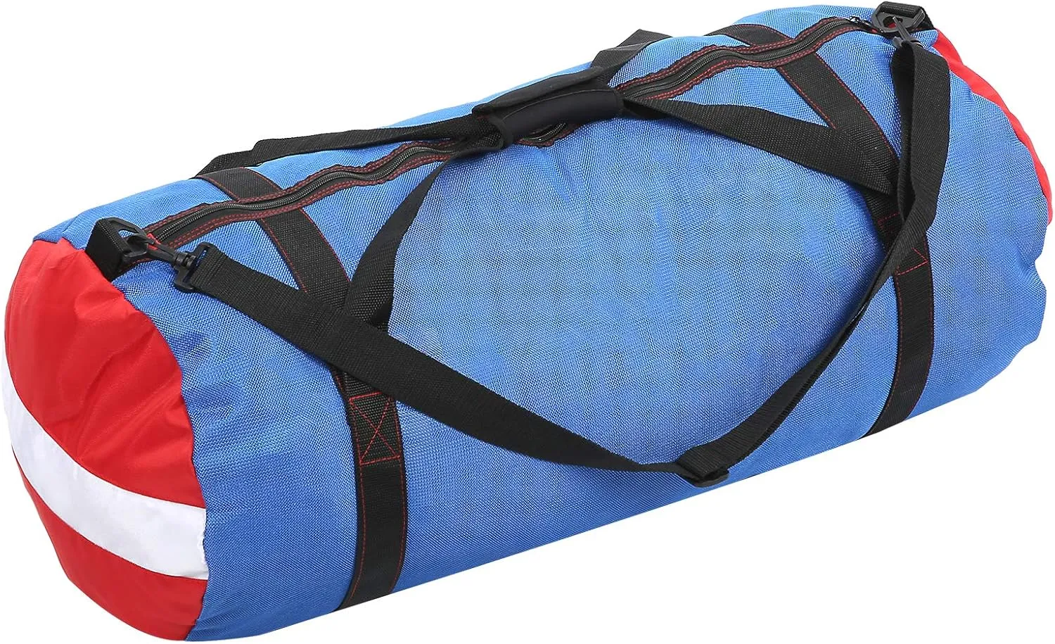 Alomejor 100L Diving Mesh Duffel Bag PVC Oxford Large Scuba Mesh Duffle Gear Shoulder Bag for Divers Snorkelling Flipper Wet Clothes Storage Handbag