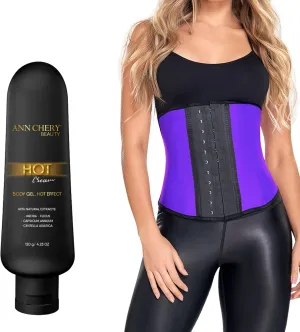 Ann Chery Corset Waist Trainer for Women’s Weight Loss - Colombian Waist Cincher - Latex Body Shaper - Included Lotion