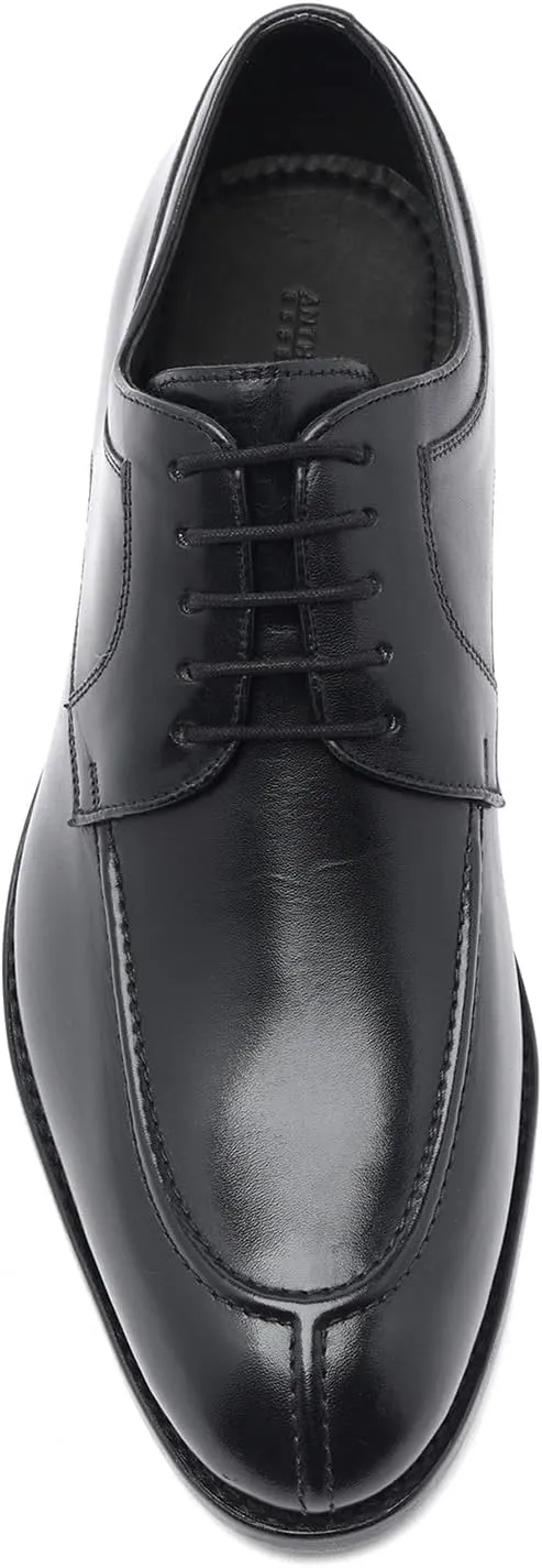 Anthony Veer Wallace Split-Toe Dress Shoes for Men | Lace-up | Goodyear Welt Construction | Cushioned Footbed & Recraftable Leather Sole with Stacked Heel | Full Grain Calfskin Leather Upper