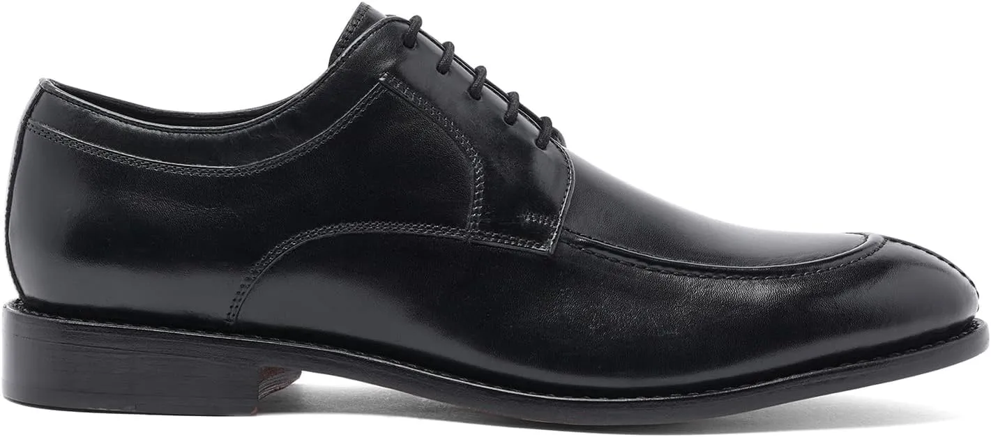 Anthony Veer Wallace Split-Toe Dress Shoes for Men | Lace-up | Goodyear Welt Construction | Cushioned Footbed & Recraftable Leather Sole with Stacked Heel | Full Grain Calfskin Leather Upper