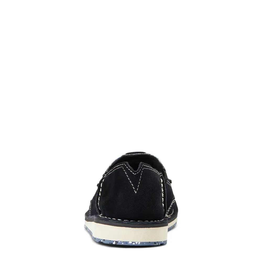 Ariat Womens Black Suede Aztec Print Cruiser