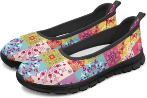 Art Travel Shoes for Women Slip On Casual Cozy Loafers Lightweight Comfort Fashion Sneaker for Women Holiday Shoes Print Series US Size 6-11