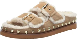 ASH Women's Moonlight Studs Sneakers, Vintage-Inspired Distressed Leather with Bold Starry Logo Uma Suede Sandals