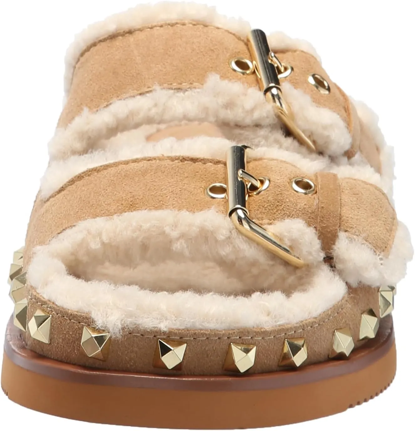 ASH Women's Moonlight Studs Sneakers, Vintage-Inspired Distressed Leather with Bold Starry Logo Uma Suede Sandals