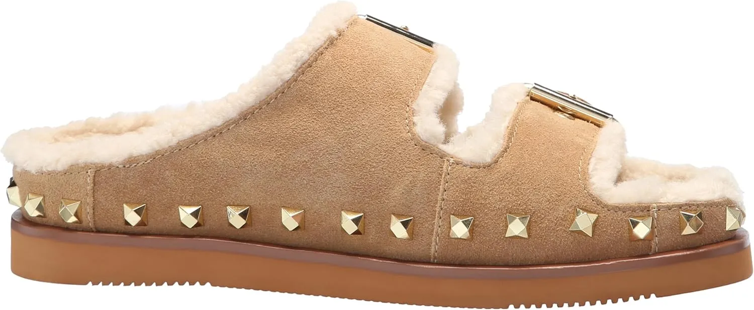 ASH Women's Moonlight Studs Sneakers, Vintage-Inspired Distressed Leather with Bold Starry Logo Uma Suede Sandals