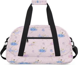 Ballet Small Gym Bag for Women Men, Travel Duffle Bag Workout Dance Tote Bag Carry On Overnight Weekender Bag