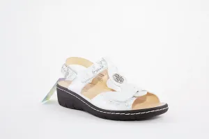 BELVIDA 42.212 VELCRO STRAP COMFORT SANDAL - SILVER