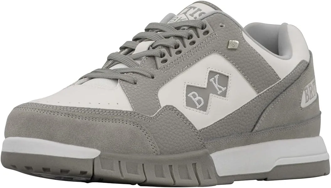 British Knights Men's Metros Sneaker, Grey/White, 10.5