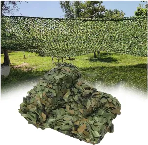 Camouflage Nets Hunting Military Army Tent Woodland Army Training Camo Netting Car Covers Shade Tent Outdoor Camping Sun Shelter 2x5m(6.6x16.4f)
