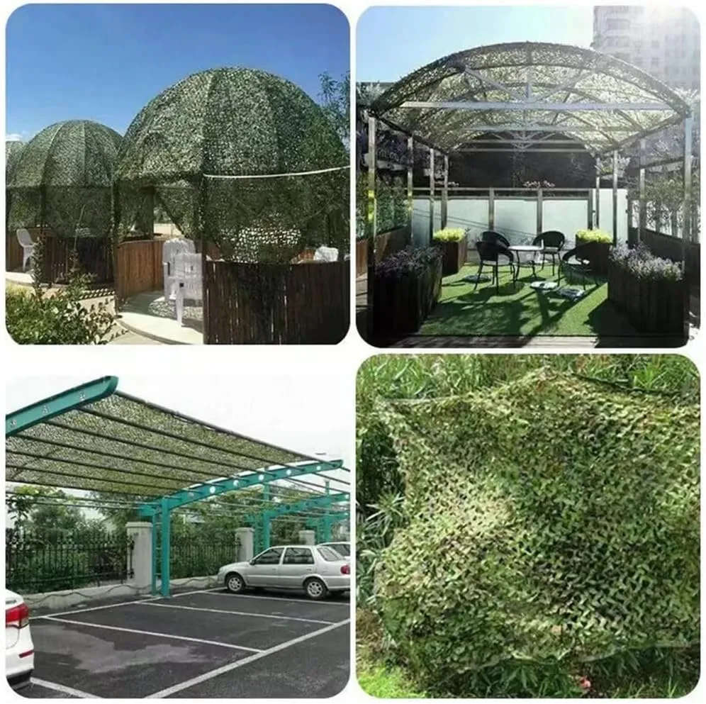 Camouflage Nets Hunting Military Army Tent Woodland Army Training Camo Netting Car Covers Shade Tent Outdoor Camping Sun Shelter 2x5m(6.6x16.4f)
