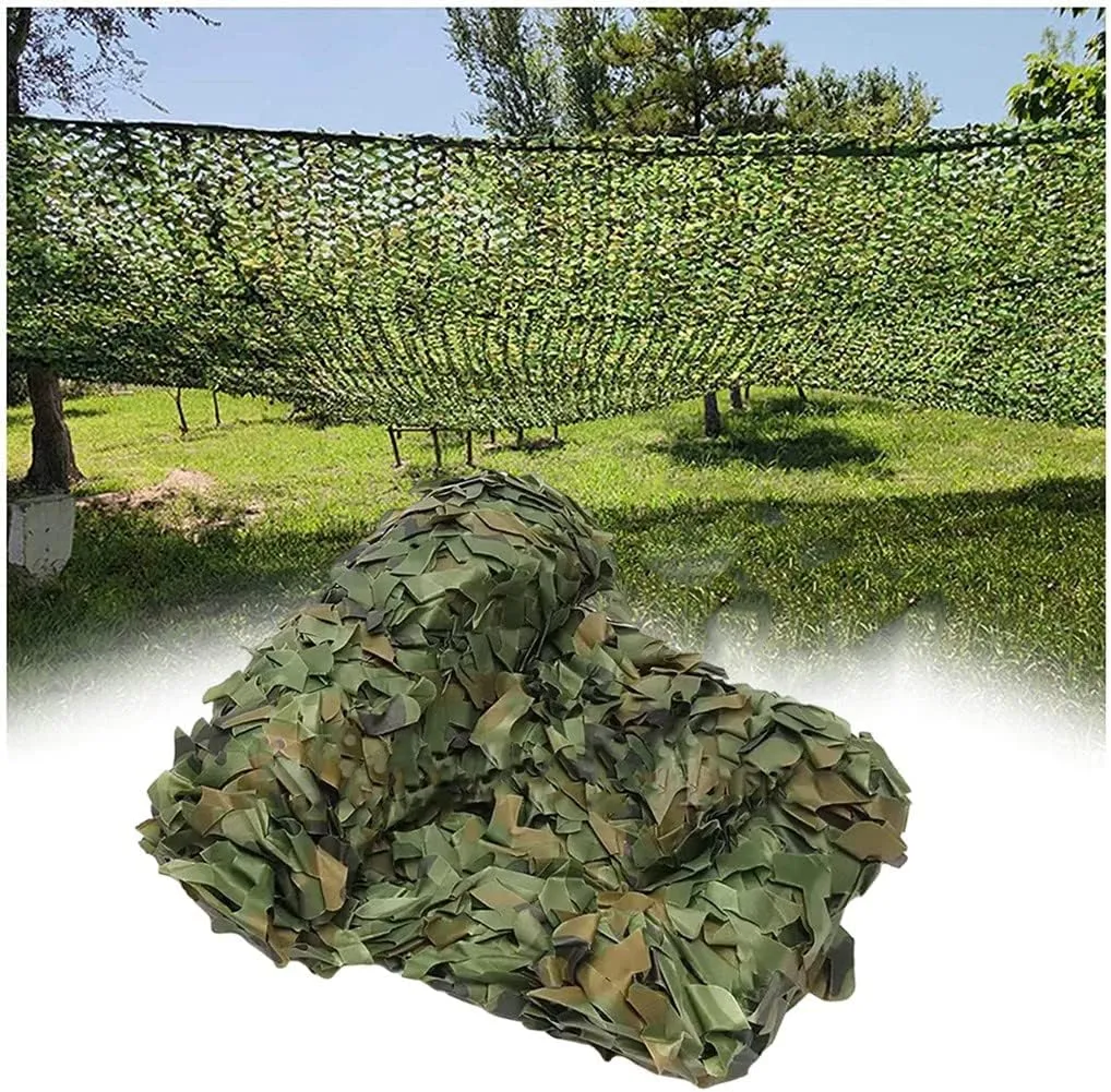 Camouflage Nets Hunting Military Army Tent Woodland Army Training Camo Netting Car Covers Shade Tent Outdoor Camping Sun Shelter 2x5m(6.6x16.4f)