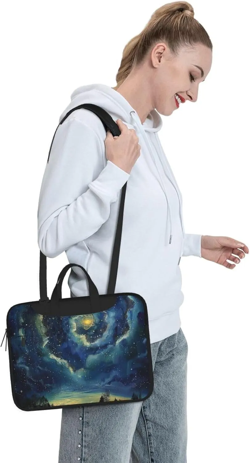 Celestial Printed Laptop Tote Bag, Laptop Tote Bag, Travel Bag, Business Computer Bag, Work Bag for Men and Women