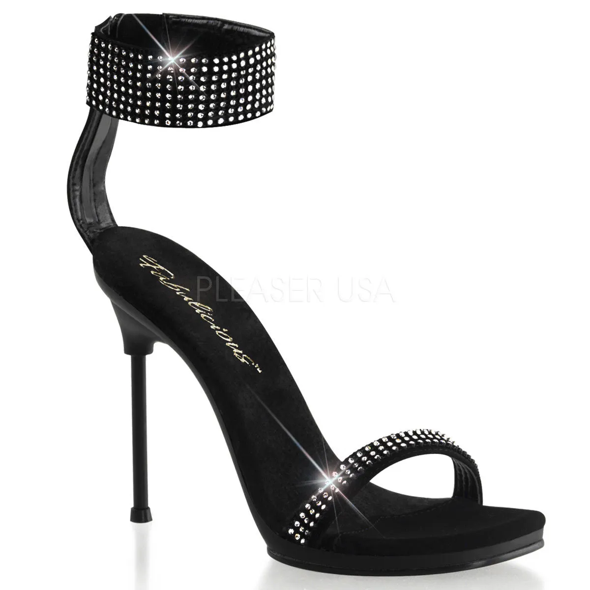 CHIC-40 - Black Nubuck PU Heels