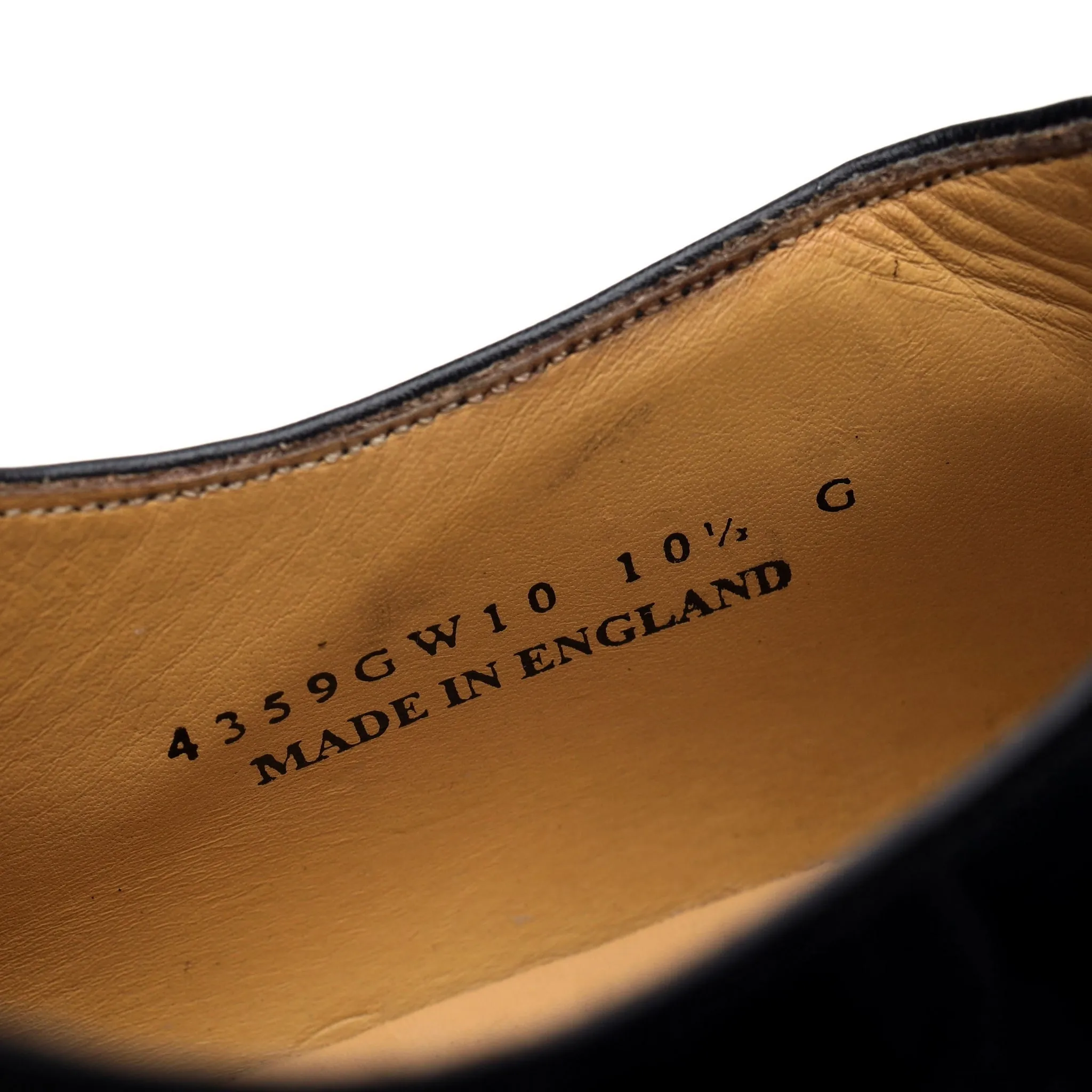 'Chigwell' Black Leather Oxford UK 10.5 G