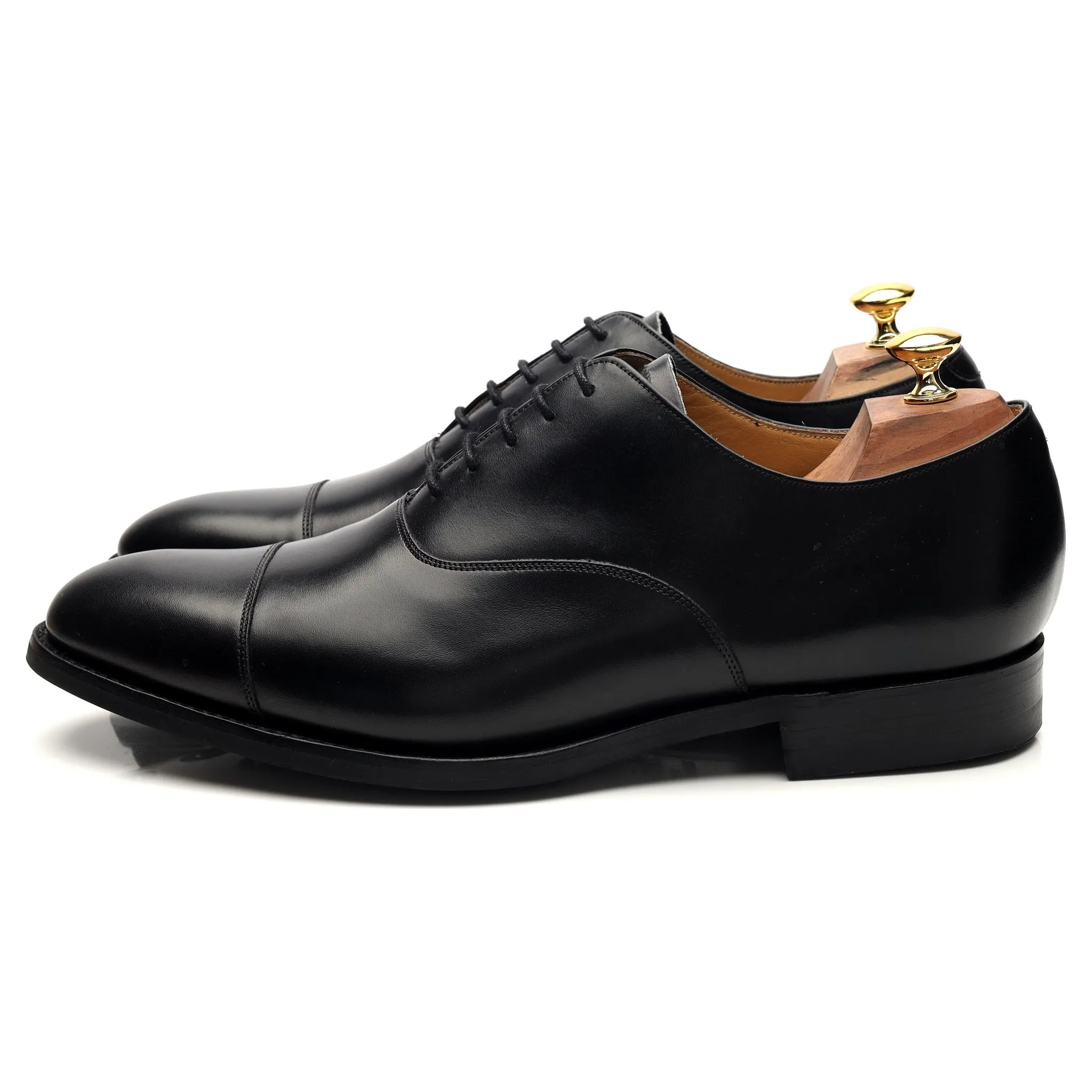 'Chigwell' Black Leather Oxford UK 10.5 G