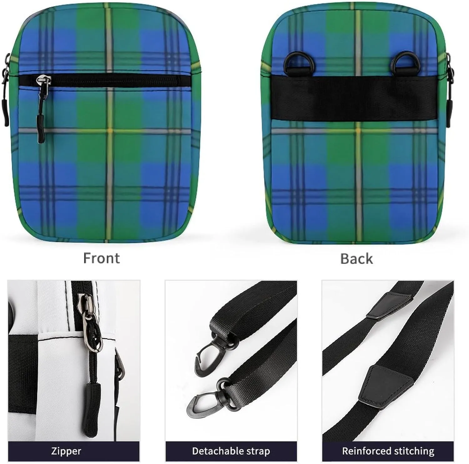 Clan Johnstone Johnston Detachable Shoulder Strap Small Shoulder Bag Unisex