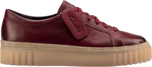 Clarks Women's Mayhill Walk Trainers, Burgundy leather, 40.5 EU