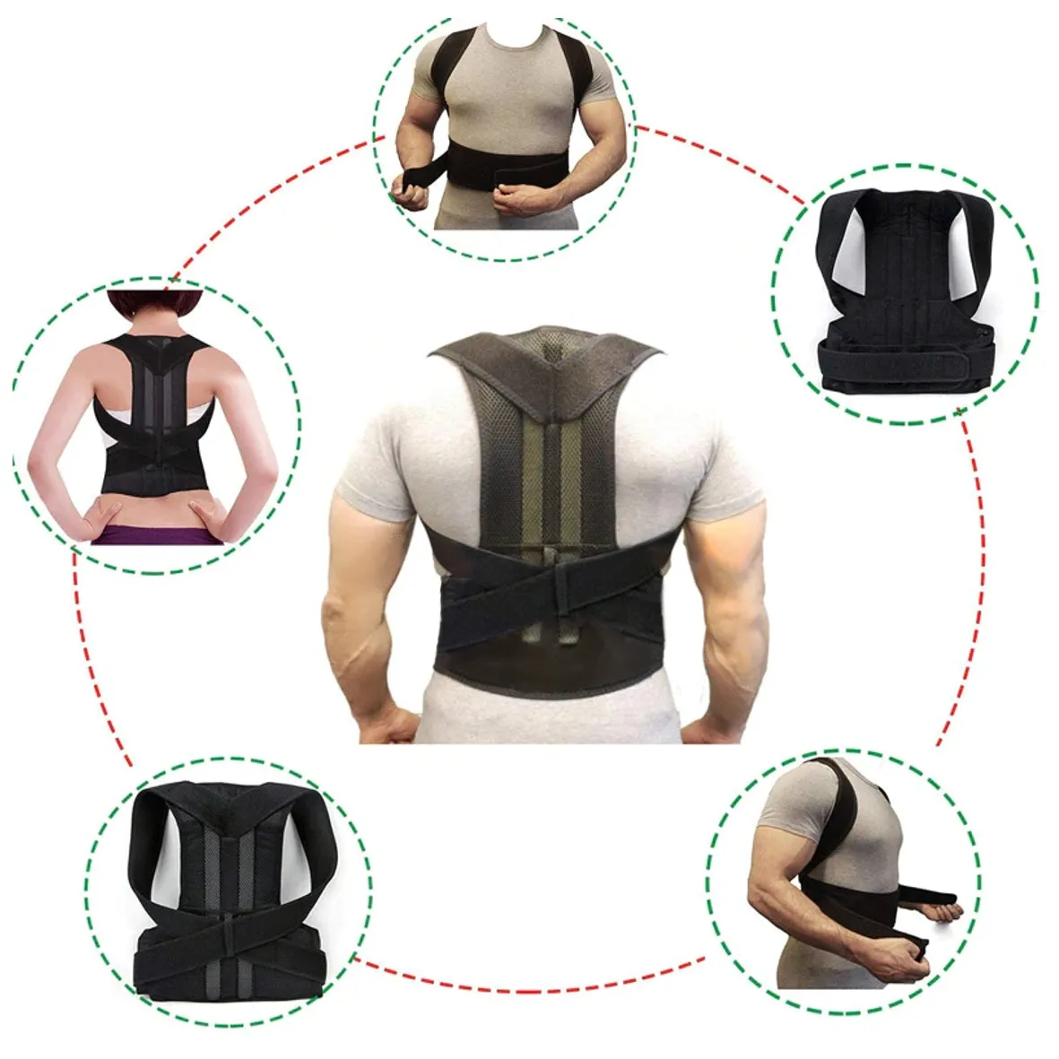 Clavicle Support Posture Corrector Back Posture Brace Stop Slouching and Hunching Adjustable Back Trainer