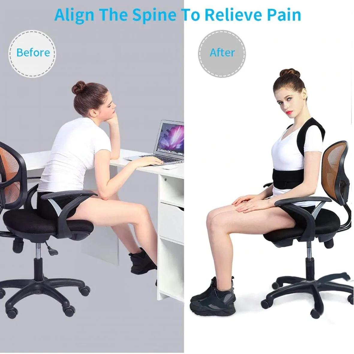Clavicle Support Posture Corrector Back Posture Brace Stop Slouching and Hunching Adjustable Back Trainer