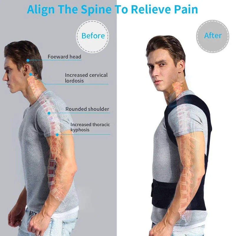 Clavicle Support Posture Corrector Back Posture Brace Stop Slouching and Hunching Adjustable Back Trainer