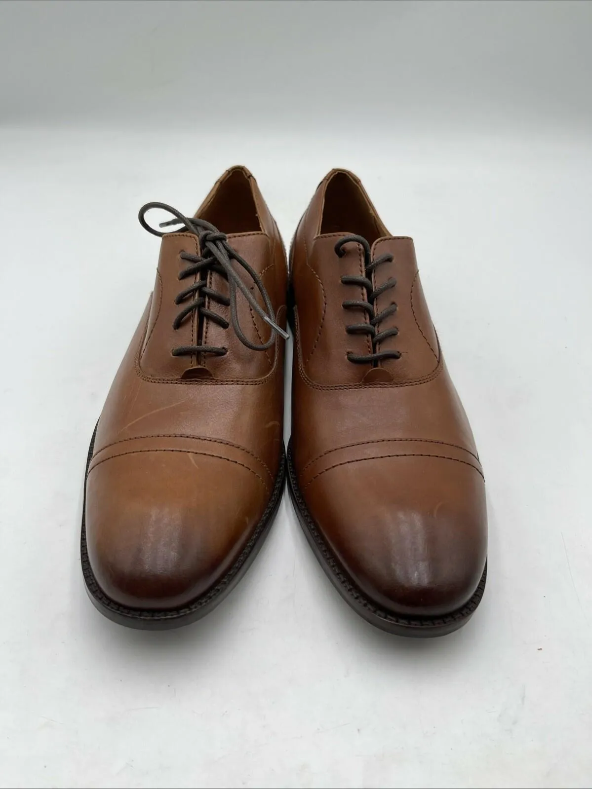 Cole Haan Men's Sawyer Cap Toe Oxford Brown Size 9M - Very Good