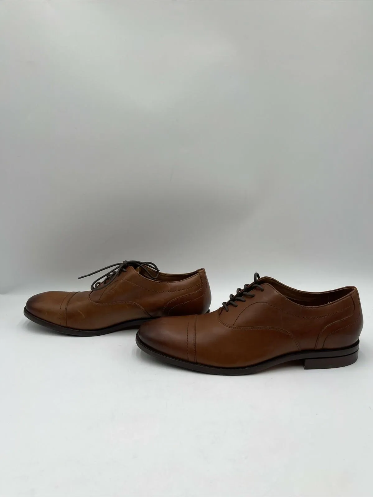 Cole Haan Men's Sawyer Cap Toe Oxford Brown Size 9M - Very Good