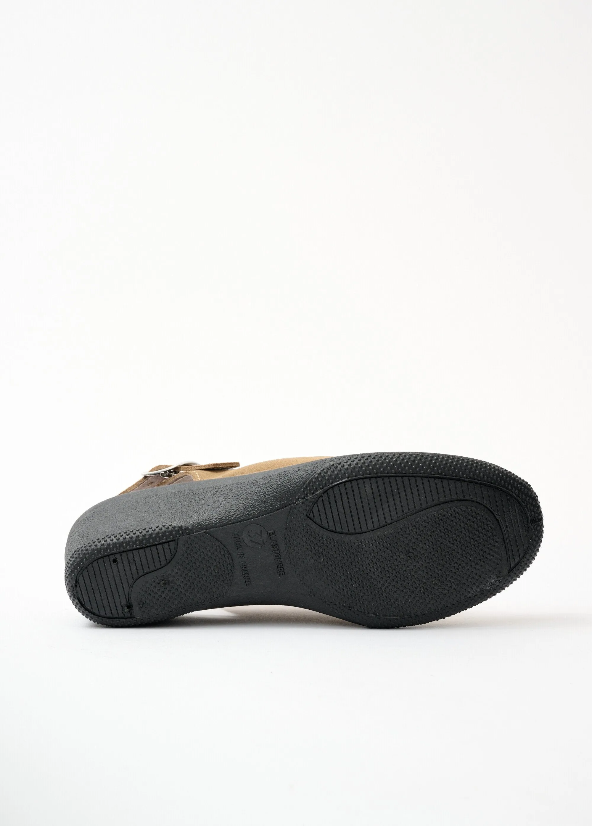 Comfort width suede leather sandals