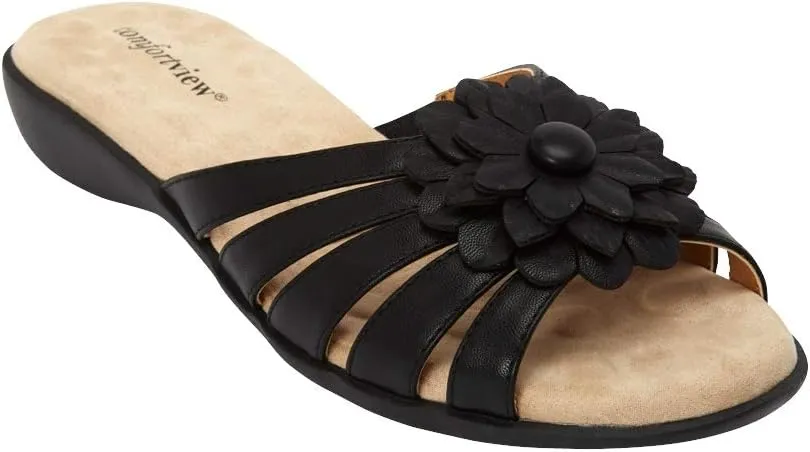Comfortview Women's Wide Width The Abigail Sandal