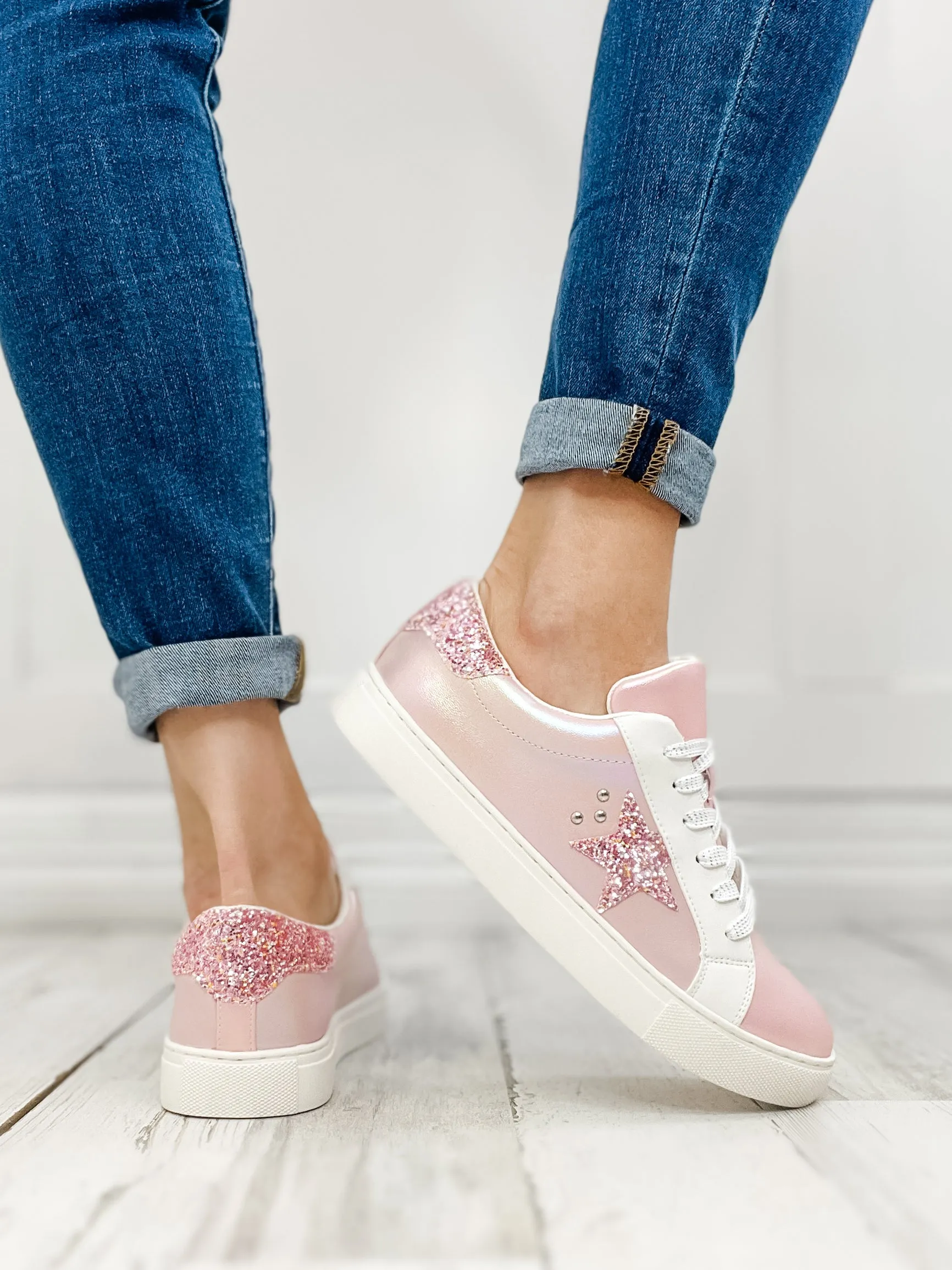 Corkys Supernova Shoes in Pearlized Pink