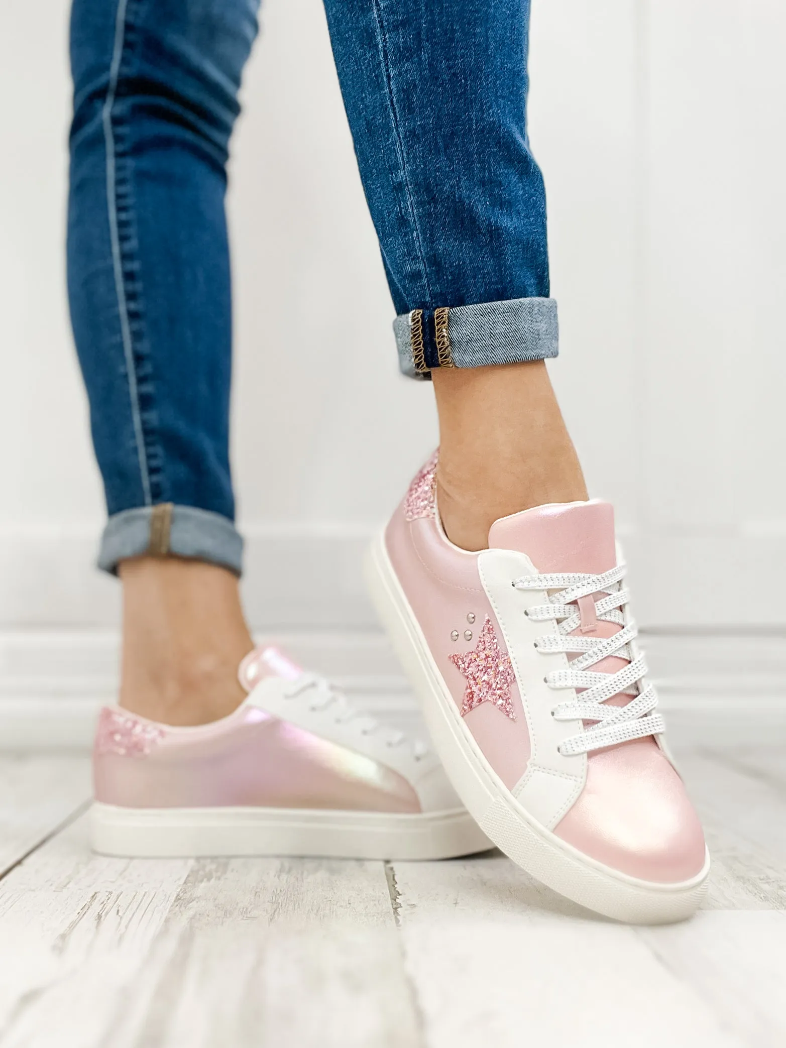 Corkys Supernova Shoes in Pearlized Pink