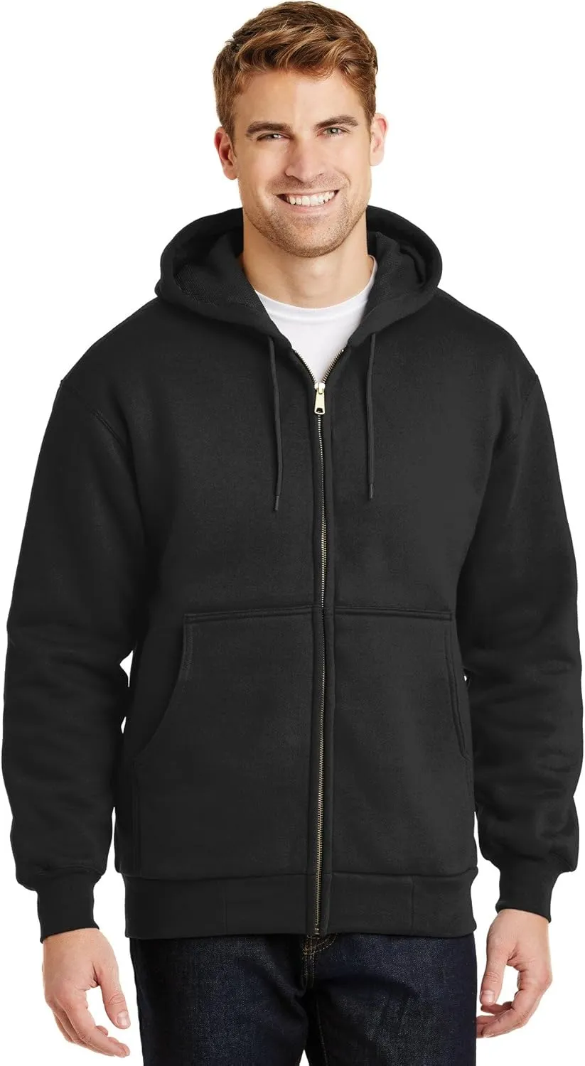 Cornerstone Heavyweight Full-Zip Hooded Sweatshirt with Thermal Lining CS620