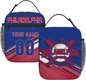 Custom Personalized Lunch Bag,Can Custom Name and Number,Insulated And Reusable Lunch Bag,Gift For Sport Fans.