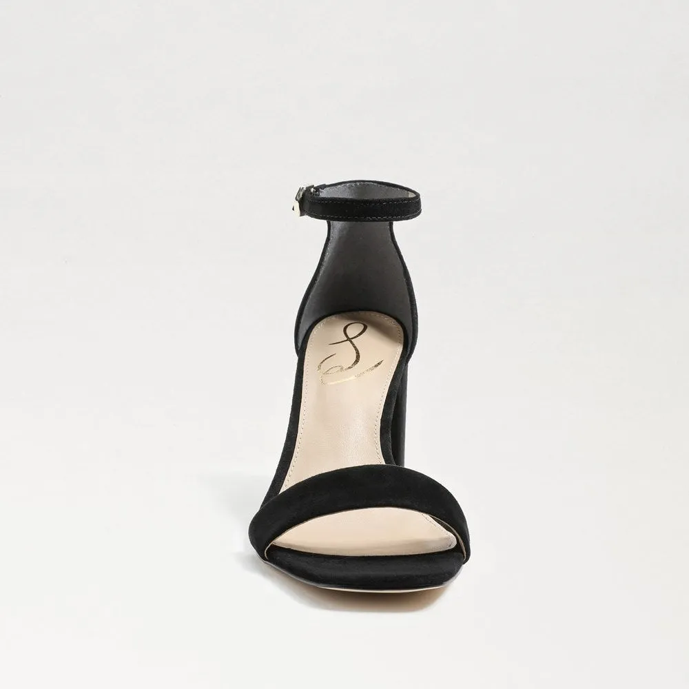 Daniella Black Suede Block Heel Sandal