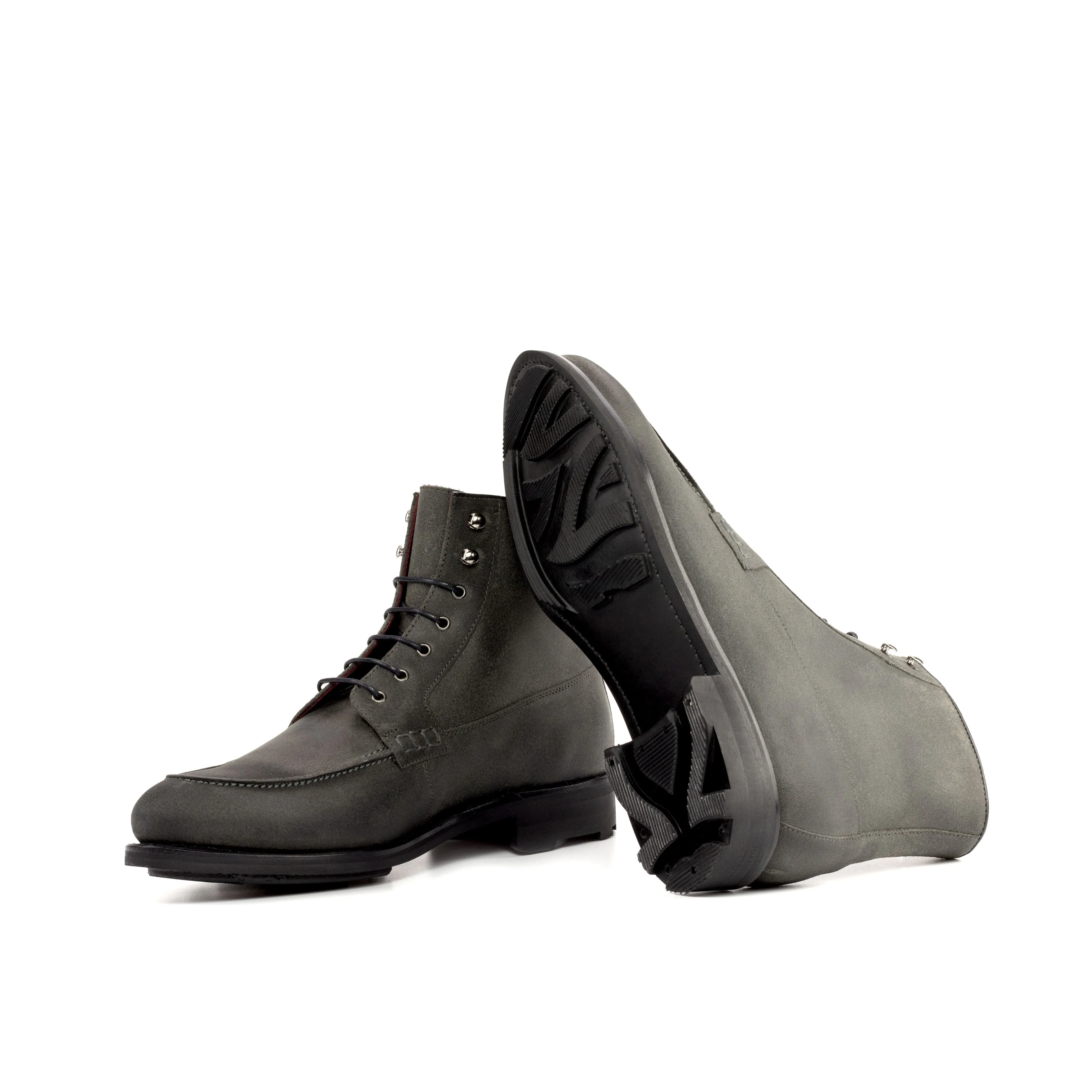 DapperFam Ryker in Black Men's Italian Leather Moc Boot