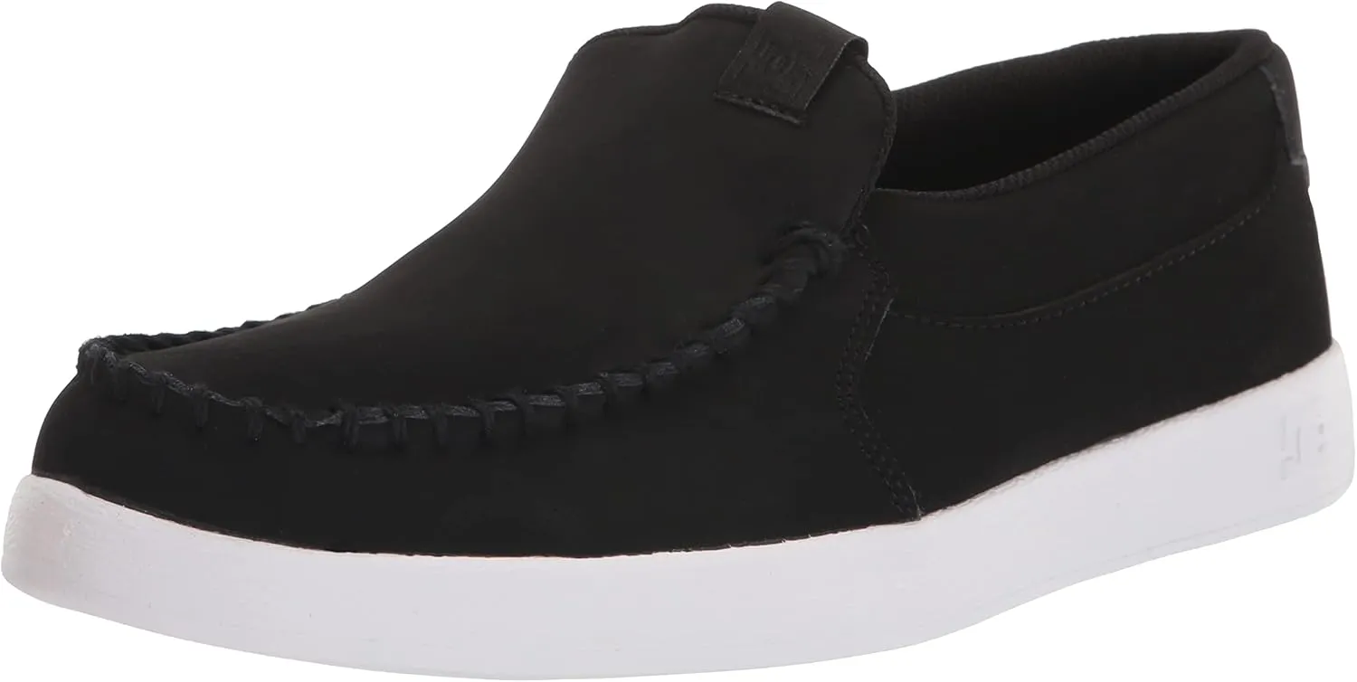DC Men's Villain 2 Skate Shoe, Black/Black/White, 10 M US
