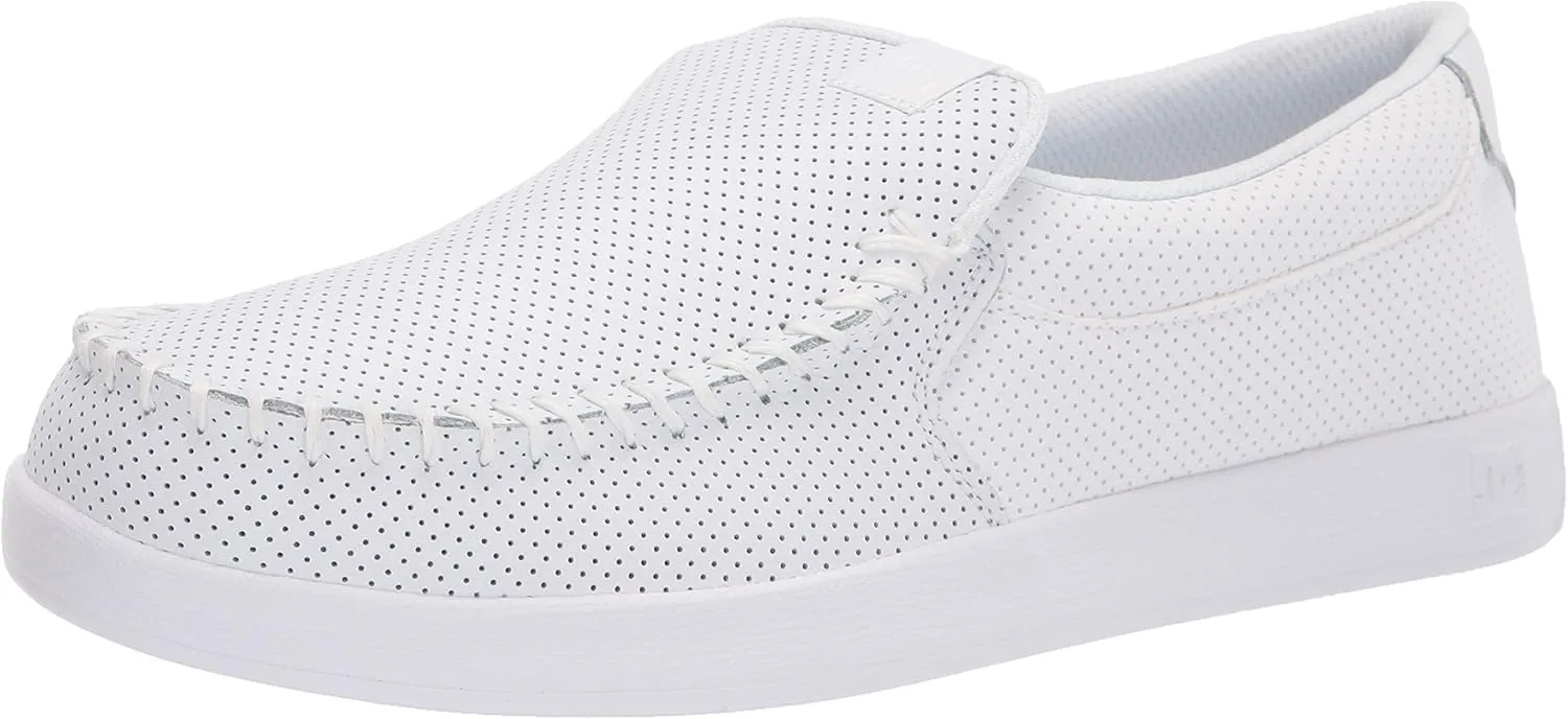 DC mens Villain 2 Skate Shoe, White, 8.5 US