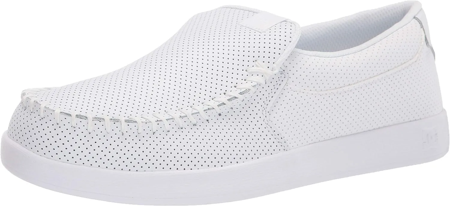 DC mens Villain 2 Skate Shoe, White, 8.5 US