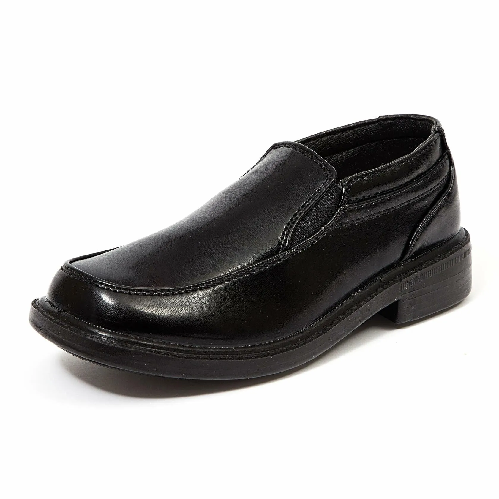 Deer Stags Brian Slip-On Dress Loafer, Black, 6 Big Kid Wide
