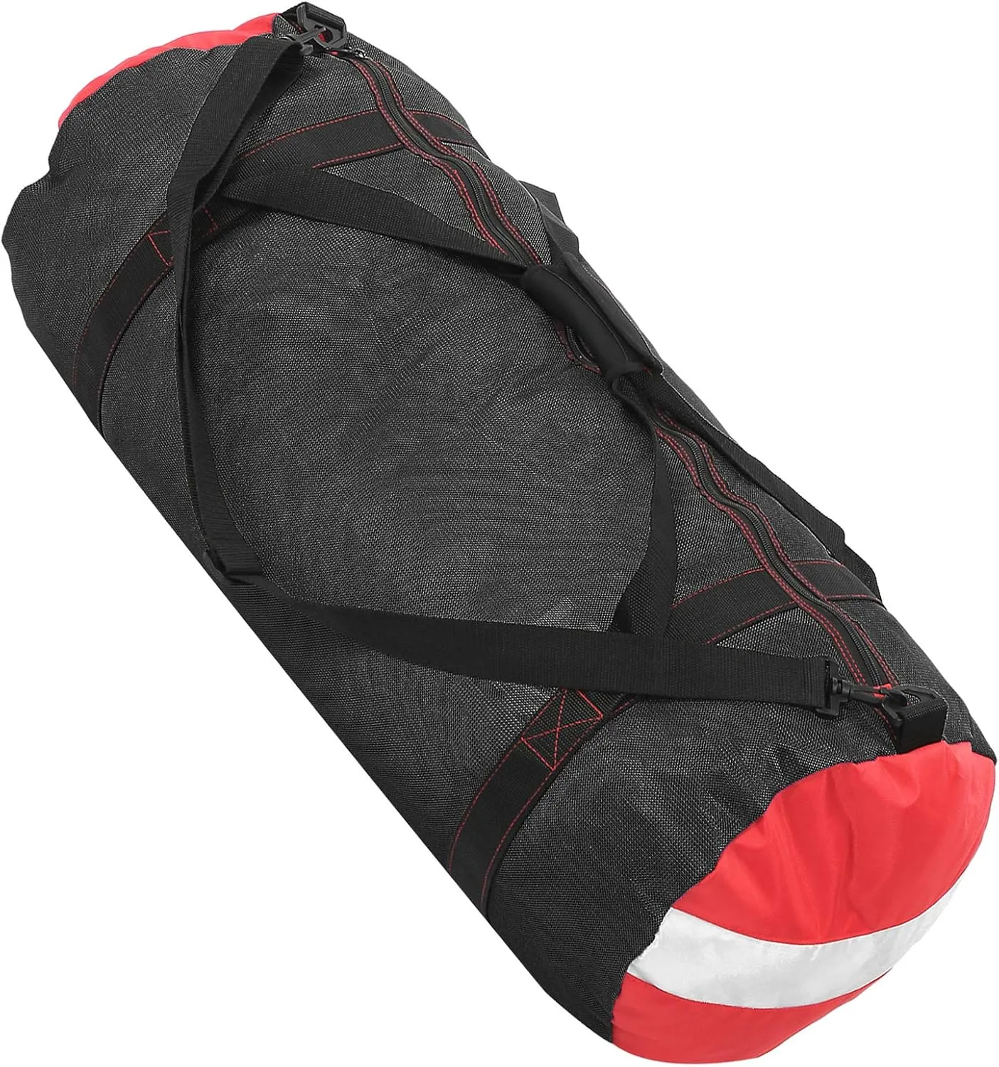 Diving Storage Mesh Shoulder Bag, Pack Handbag Equipment for Flipper Wet Clothes PVC Oxford, Large Capacity Foldable