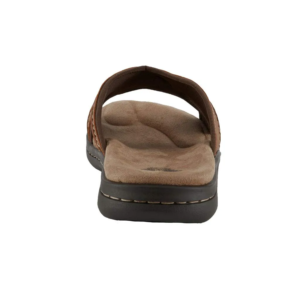Dockers Men's Slide Sandal, Rust, 11 Wide