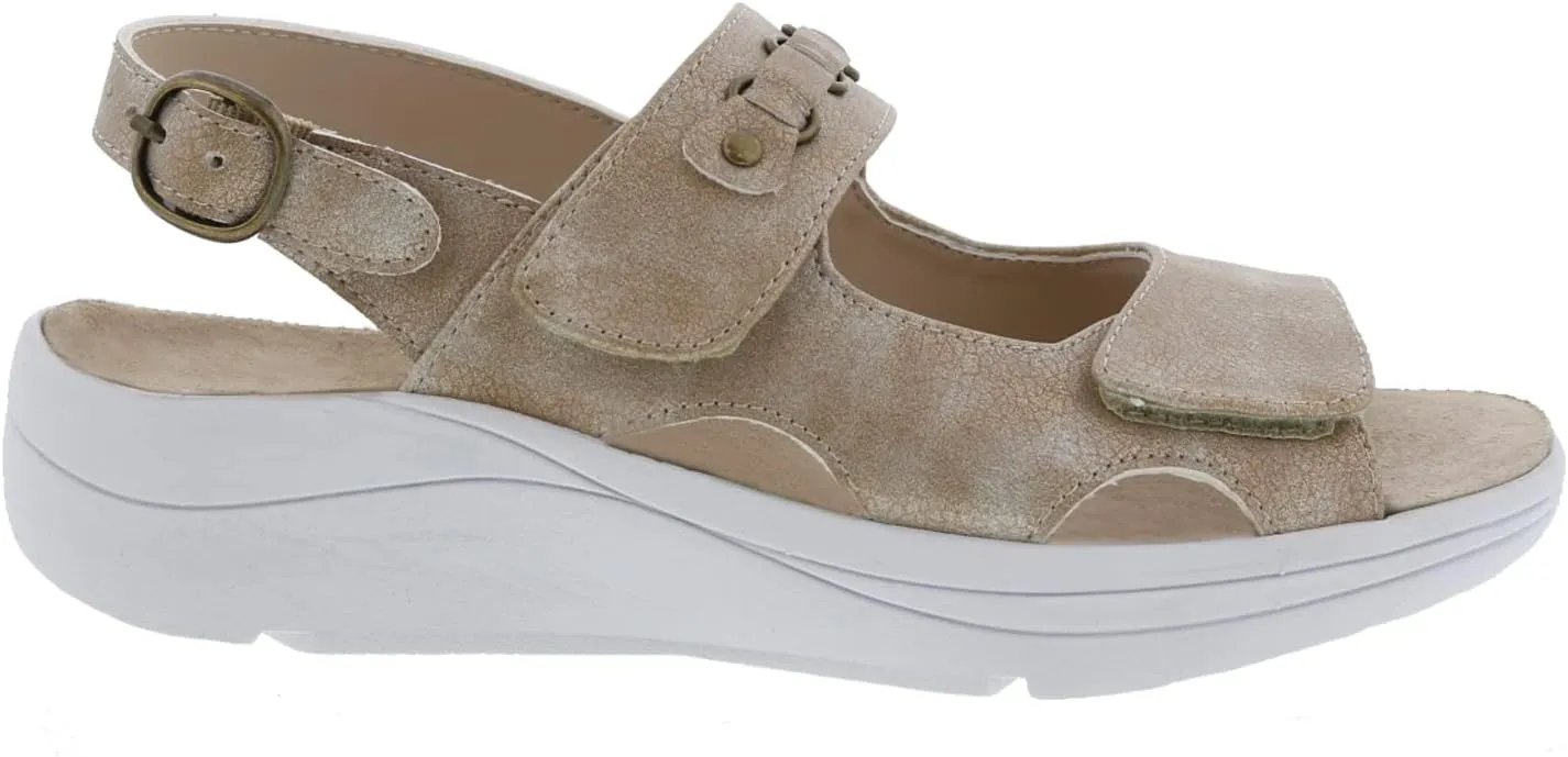 Drew Selina Womens Therapeutic Hook And Loop Comfort Sandal