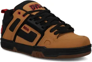 DVS Men's Skate Shoe, TAN/Black/RED, 6