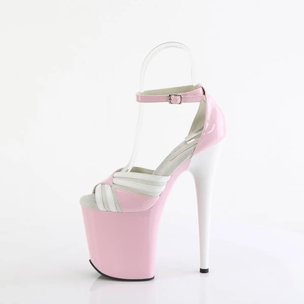 FLAMINGO-884 Two Tone Close Back Ankle Strap Sandal
